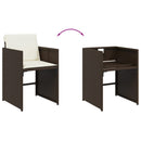 11-Delige Tuinset Met Kussens Poly Rattan