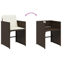 11-Delige Tuinset Met Kussens Poly Rattan