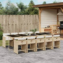 11-Delige Tuinset Met Kussens Poly Rattan