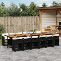 11-Delige Tuinset Met Kussens Poly Rattan