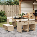 11-Delige Tuinset Met Kussens Poly Rattan