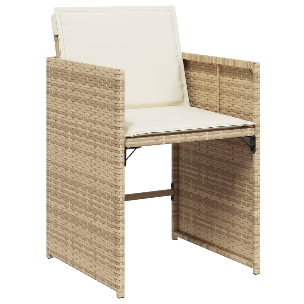 11-Delige Tuinset Met Kussens Poly Rattan