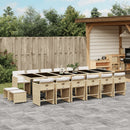 11-Delige Tuinset Met Kussens Poly Rattan