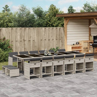 11-Delige Tuinset Met Kussens Poly Rattan