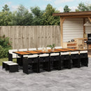 11-Delige Tuinset Met Kussens Poly Rattan