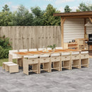 11-Delige Tuinset Met Kussens Poly Rattan