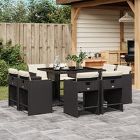 11-Delige Tuinset Met Kussens Poly Rattan