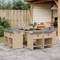 11-Delige Tuinset Met Kussens Poly Rattan