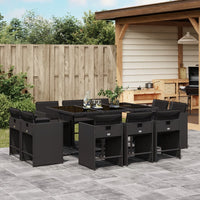 11-Delige Tuinset Met Kussens Poly Rattan