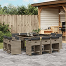 11-Delige Tuinset Met Kussens Poly Rattan