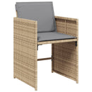11-Delige Tuinset Met Kussens Poly Rattan