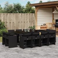 11-Delige Tuinset Met Kussens Poly Rattan