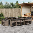 11-Delige Tuinset Met Kussens Poly Rattan