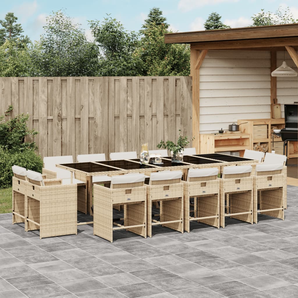 11-Delige Tuinset Met Kussens Poly Rattan