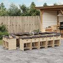 11-Delige Tuinset Met Kussens Poly Rattan