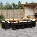 11-Delige Tuinset Met Kussens Poly Rattan