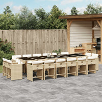 11-Delige Tuinset Met Kussens Poly Rattan