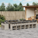 11-Delige Tuinset Met Kussens Poly Rattan