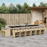 11-Delige Tuinset Met Kussens Poly Rattan