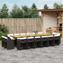 11-Delige Tuinset Met Kussens Poly Rattan