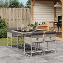 7-Delige Tuinset Met Kussens Poly Rattan