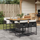 7-Delige Tuinset Met Kussens Poly Rattan