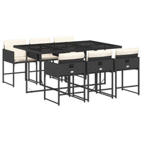 7-Delige Tuinset Met Kussens Poly Rattan