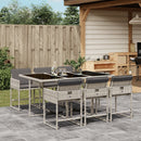 7-Delige Tuinset Met Kussens Poly Rattan