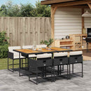 7-Delige Tuinset Met Kussens Poly Rattan