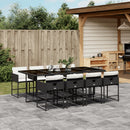 7-Delige Tuinset Met Kussens Poly Rattan