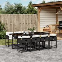 7-Delige Tuinset Met Kussens Poly Rattan