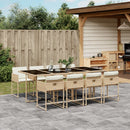 7-Delige Tuinset Met Kussens Poly Rattan