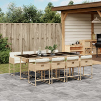 7-Delige Tuinset Met Kussens Poly Rattan