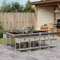 7-Delige Tuinset Met Kussens Poly Rattan