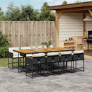 7-Delige Tuinset Met Kussens Poly Rattan