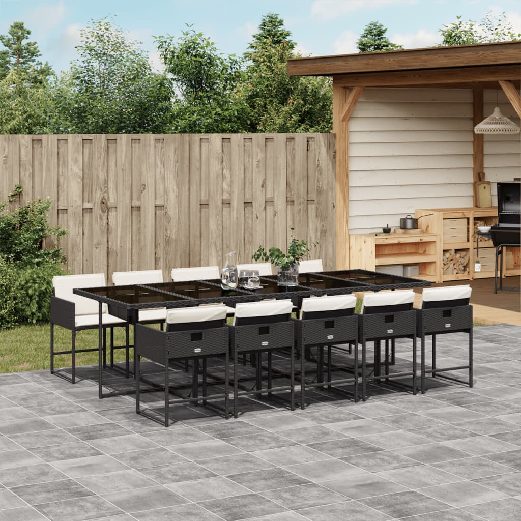 7-Delige Tuinset Met Kussens Poly Rattan