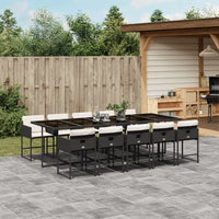 7-Delige Tuinset Met Kussens Poly Rattan