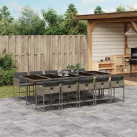 7-Delige Tuinset Met Kussens Poly Rattan