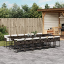 7-Delige Tuinset Met Kussens Poly Rattan