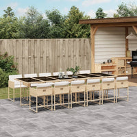 7-Delige Tuinset Met Kussens Poly Rattan