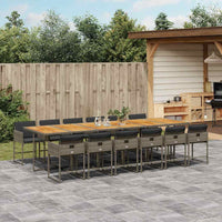 7-Delige Tuinset Met Kussens Poly Rattan