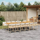 7-Delige Tuinset Met Kussens Poly Rattan