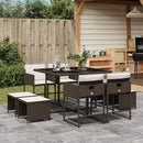 11-Delige Tuinset Met Kussens Poly Rattan