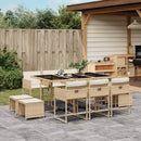 11-Delige Tuinset Met Kussens Poly Rattan