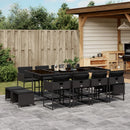 11-Delige Tuinset Met Kussens Poly Rattan