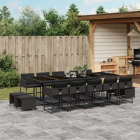 11-Delige Tuinset Met Kussens Poly Rattan