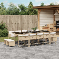 11-Delige Tuinset Met Kussens Poly Rattan