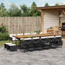 11-Delige Tuinset Met Kussens Poly Rattan