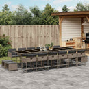 11-Delige Tuinset Met Kussens Poly Rattan