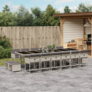 11-Delige Tuinset Met Kussens Poly Rattan